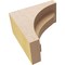 Ekena Millwork 3"W x 6"D x 6"H Classic Helena Rough Cedar Woodgrain TimberThane Corbel, Primed Tan CORUR03X06X06HELRCPR - alternate 6